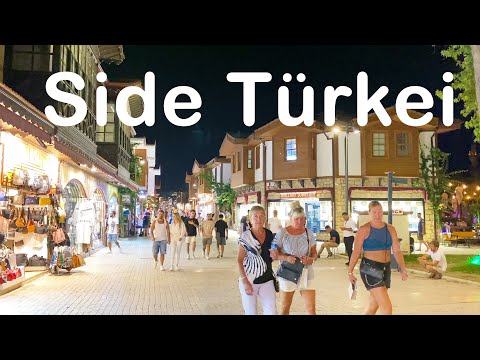Side Turkey 2023 - Travel Guide 🇹🇷 Beautiful Walking Tour of Side Old Town [4K UHD] #side  #turkey