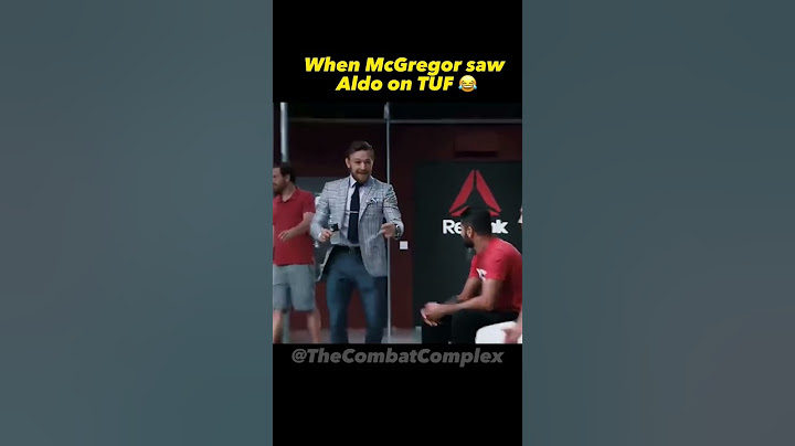 When McGregor saw Jose Aldo on The Ultimate Fighter #ufc