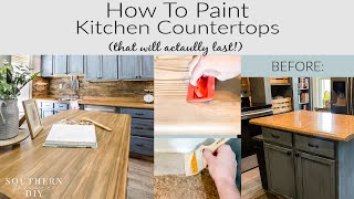 Painting Laminate Countertops To Look Like Wood: The Easy & Affordable Way!