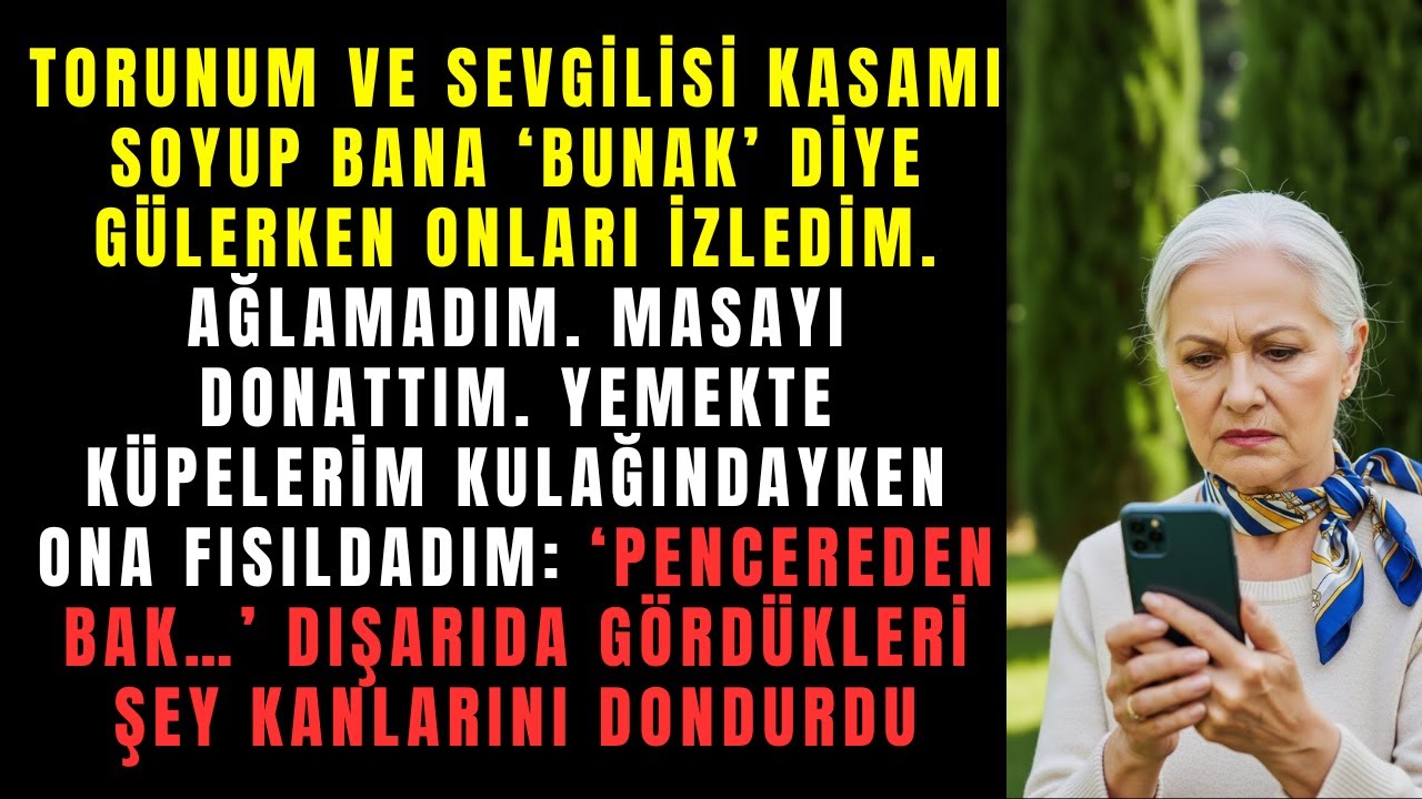 Torunum ve sevgilisinin kasamı boşaltışını kameradan seyrettim... Sonra kapıyı kilitleyip sofrayı