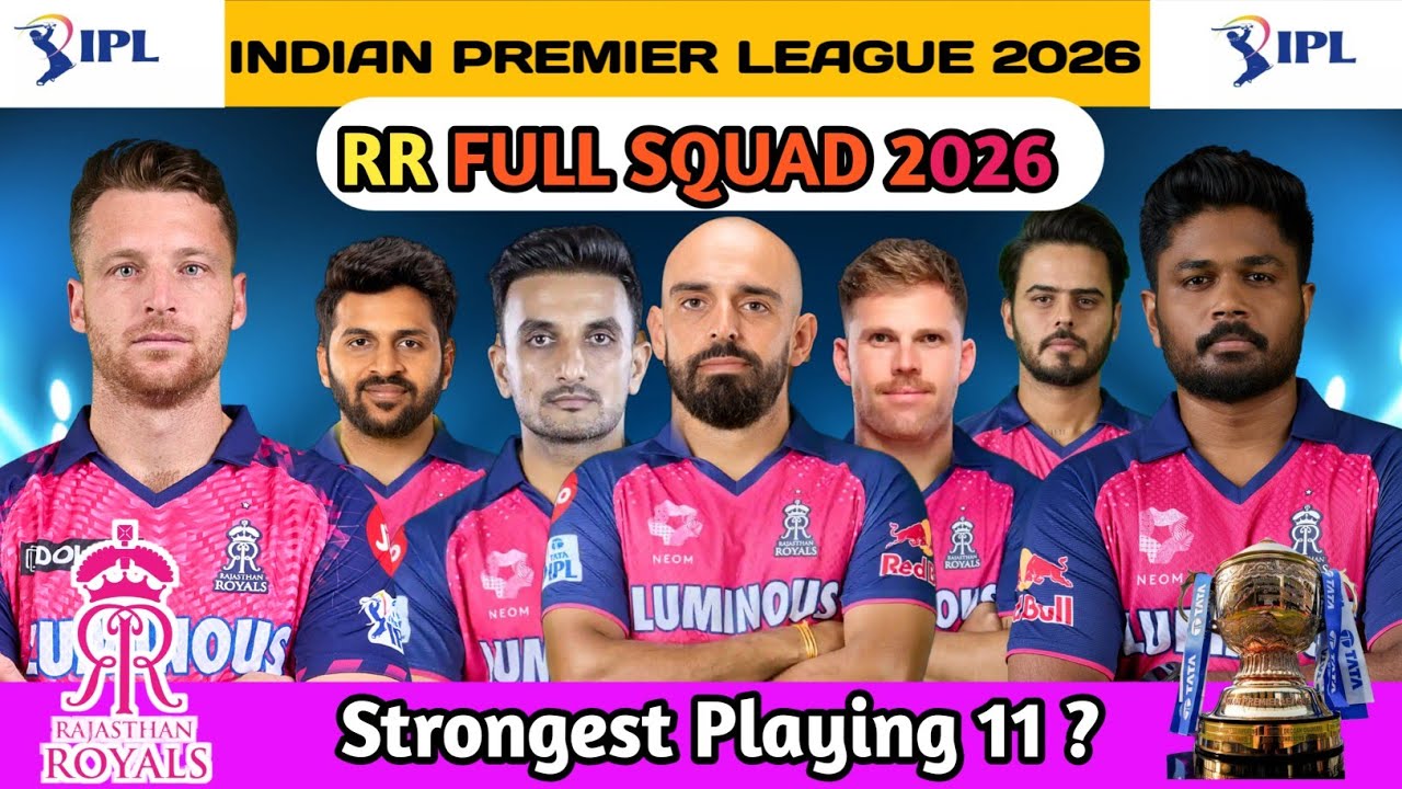 Rajasthan Royals Squad 2026 | RR Full Squad 2026| RR New Team IPL 2026 | RR full Squad IPL 2026 🔥
