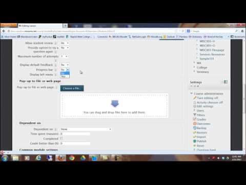 How to Set Up a Lesson Activity in Moodle