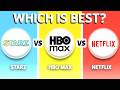 Starz vs HBO Max vs Netflix (2026) - Which One Is BEST?