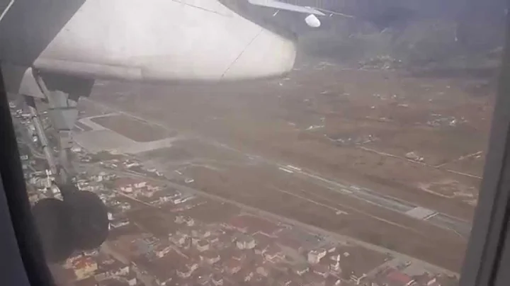 Olympic Air Q-400 Landing in Ioannina airport King Pyrros