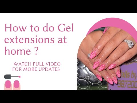 How To Extend Nails with Gel - YouTube