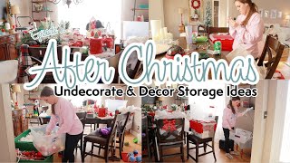 AFTER CHRISTMAS Clean With Me | Christmas Decor Storage | Taking Down Christmas Decor