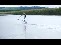 Flat water sup paddle up foiling the new armstrong ma1750 and downwind 107l board
