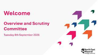 Overview and Scrutiny Committee - Tuesday 8th September 2026 10.00 am