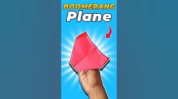 DIY Boomerang Paper Plane | Easy Tutorial That Flies Back! #paperplane #DIY #trending