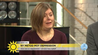 Ny metod botar depression: ”Första gången på 8 år som jag kom ur den” - Nyhetsmorgon (TV4)