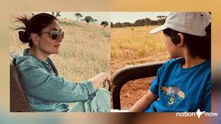 WATCH - Kareena Kapoor Khan Enjoys Safari Ride With Son Taimur in Savannah