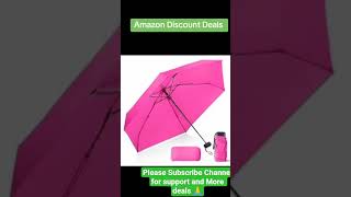 Amazon Discount Deal. 50%OFF Umbrella with Case - Mini Umbrella for Purse, Small Lightweight