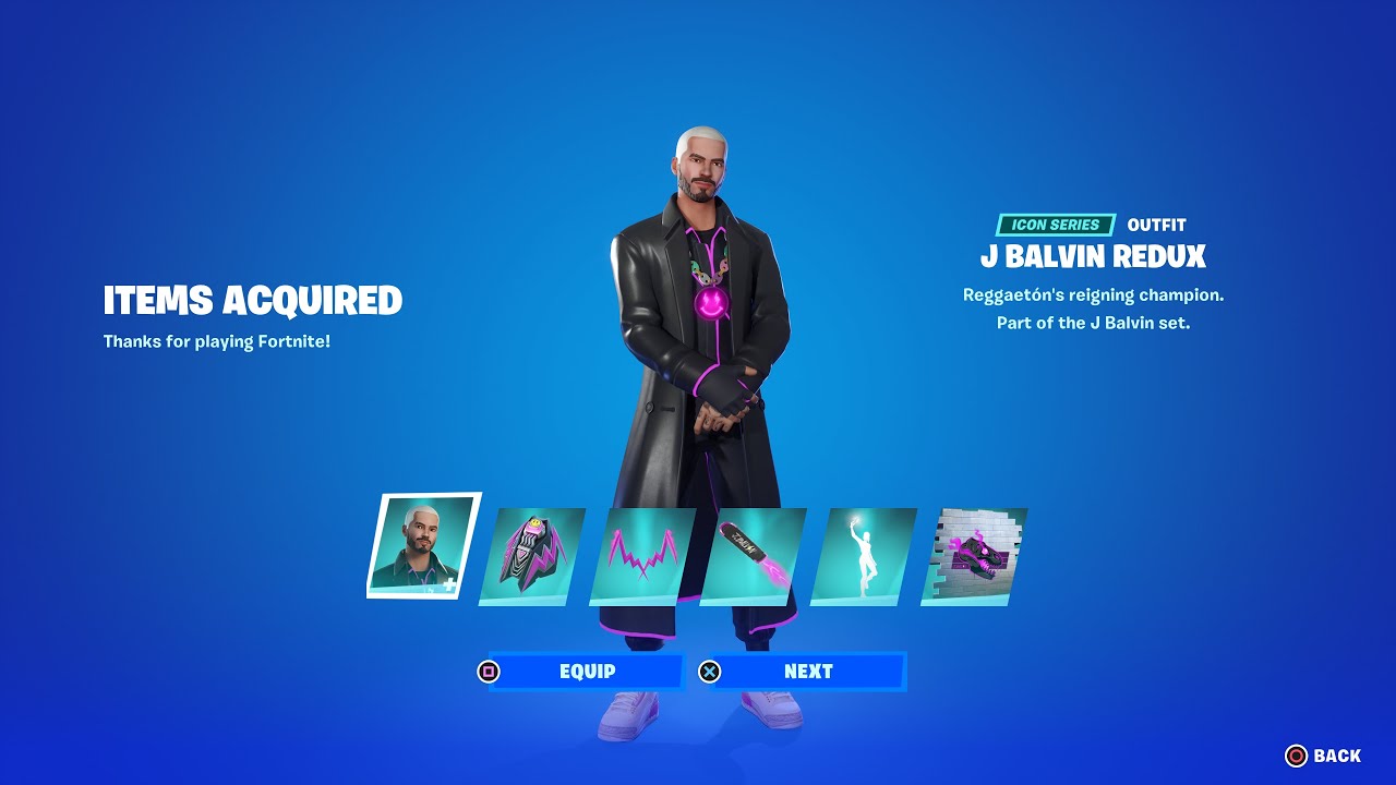 J Balvin Returns to Fortnite with the J Balvin Redux Outfit!