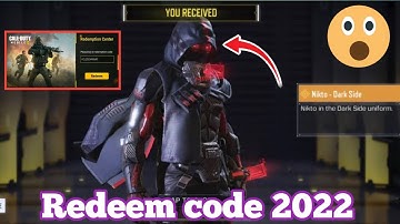 codm June 2022 New Redeem code codm | cod mobile Redeem code 2022 | codm Redeem code Garena 2022