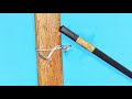 不用鉗子綁鐵絲?老師傅筷子硬核絕活,速度驚人! #手工技艺 #老师傅 #筷子 #绑铁丝 #生活妙招