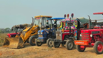 JCB 3dx Eco Excellence Loading Tractor Stuck in Mud New Holland 3630 Mahindra 475 Kubota Models