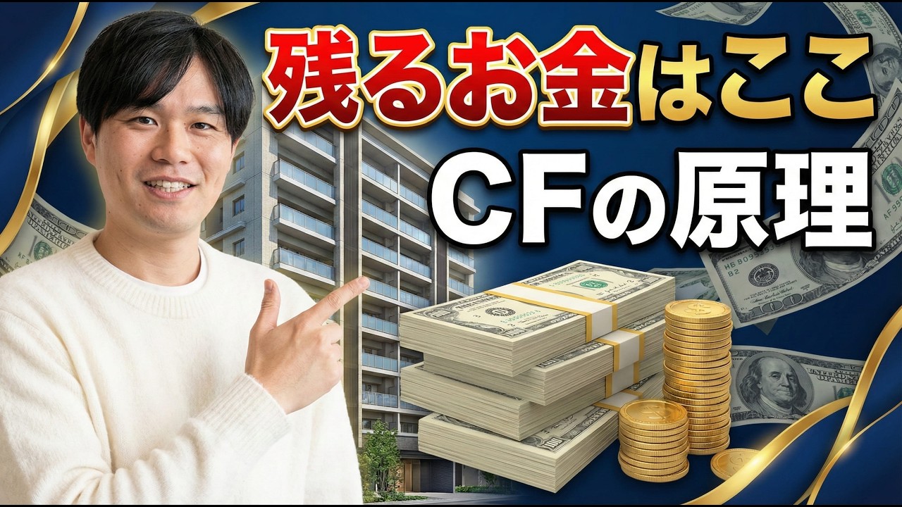 残るお金の“原理”を5分で理解｜不動産投資のキャッシュフローを決める3つの構造