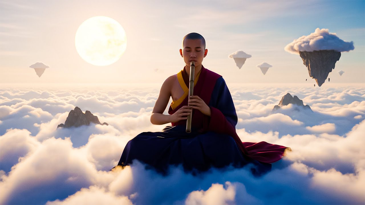 Музыка тибетской флейты мгновенно облегчит вашу боль и стресс, тревогу и успокоит ум.