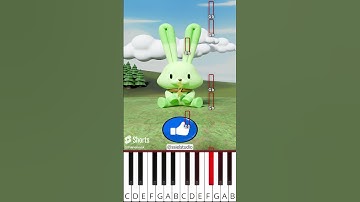 How many times hoppy hopscotch catch motion? Smiling Critters(@ssielstudio) - Octave Piano Tutorial