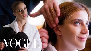 Benedetta Porcaroli Gets Ready For The Paris Haute Couture | Vogue Italia