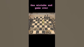 One mistake and game over #chess #chessgrandmaster #chessplayer #viral #tranding #carlsenmagnus