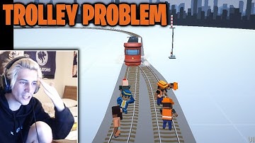 xQc Solves Ethical Trolley Problems with Chat!