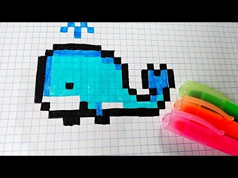 Draw Handmade Pixel Art- Como dibujar una BALLENA - thptnganamst.edu.vn