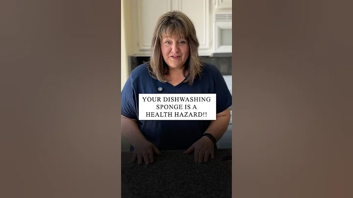 Your kitchen sponge is secretly harboring 45 BILLION bacteria right now... that's not a typo! 😨