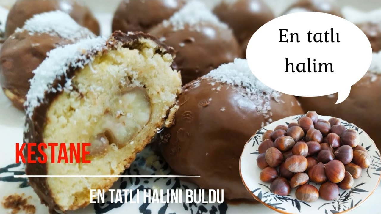 Kestanenin en tatlı hali. Kestaneli kurabiye tarifini kesinlikle denemelisiniz.
