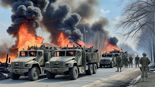 9 minutes ago! Convoy of 12,500 US reinforcements destroyed by Russia before arriving in Ukraine