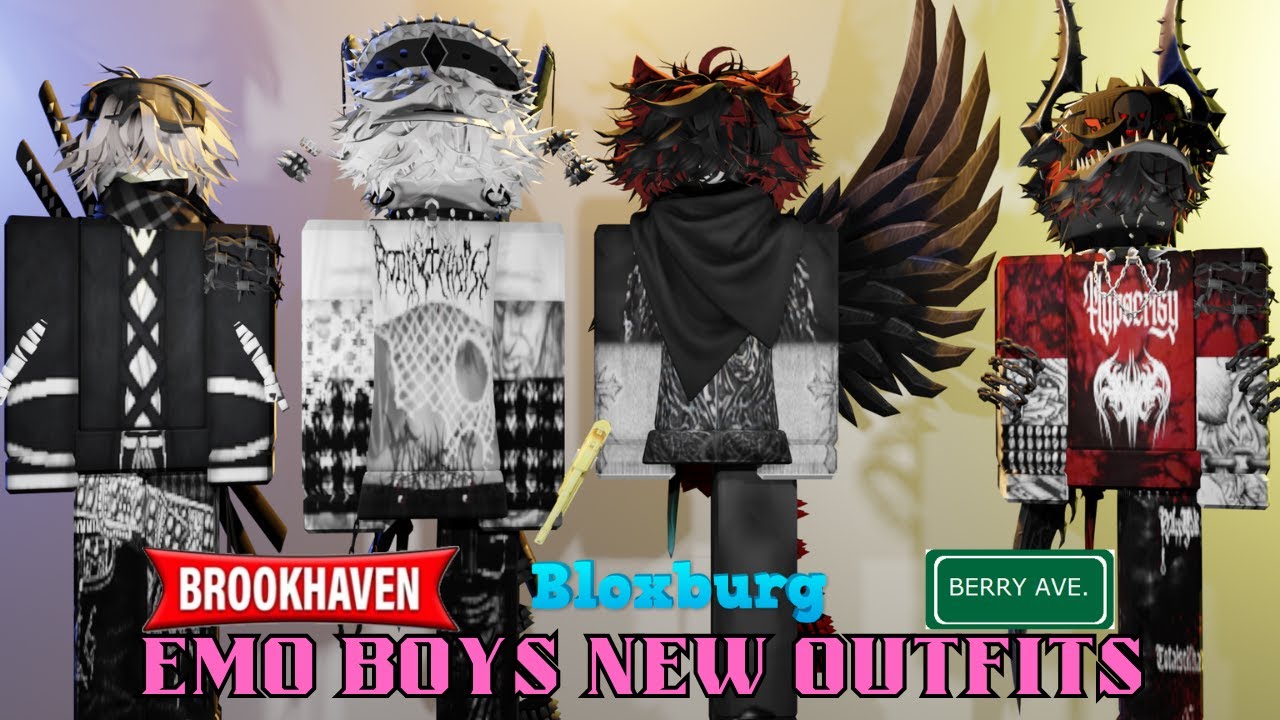 Roblox boys emo outfit codes for berry avenue and bloxburg 