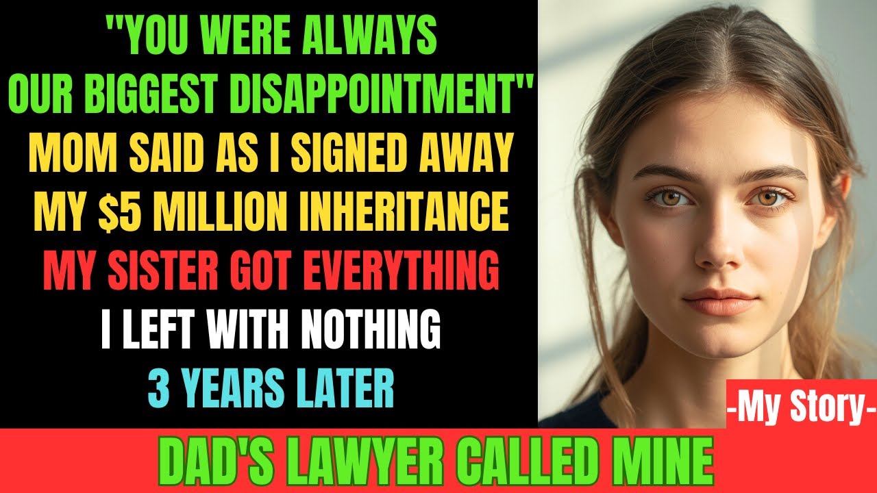 My Parents Gave My Sister $5M and Called Me a Failure—Then My Dad's Lawyer Called Mine