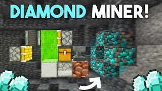 Automatic Diamond  Mining Machine In Minecraft | Tunnel Bore