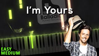 I'm Yours - Jason Mraz | EASY-MEDIUM Piano Tutorial