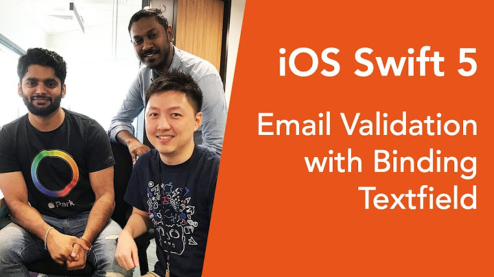 iOS Swift 5: Email Validation With Binding TextField