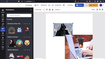 Canva Clone alignment guides with object snapping