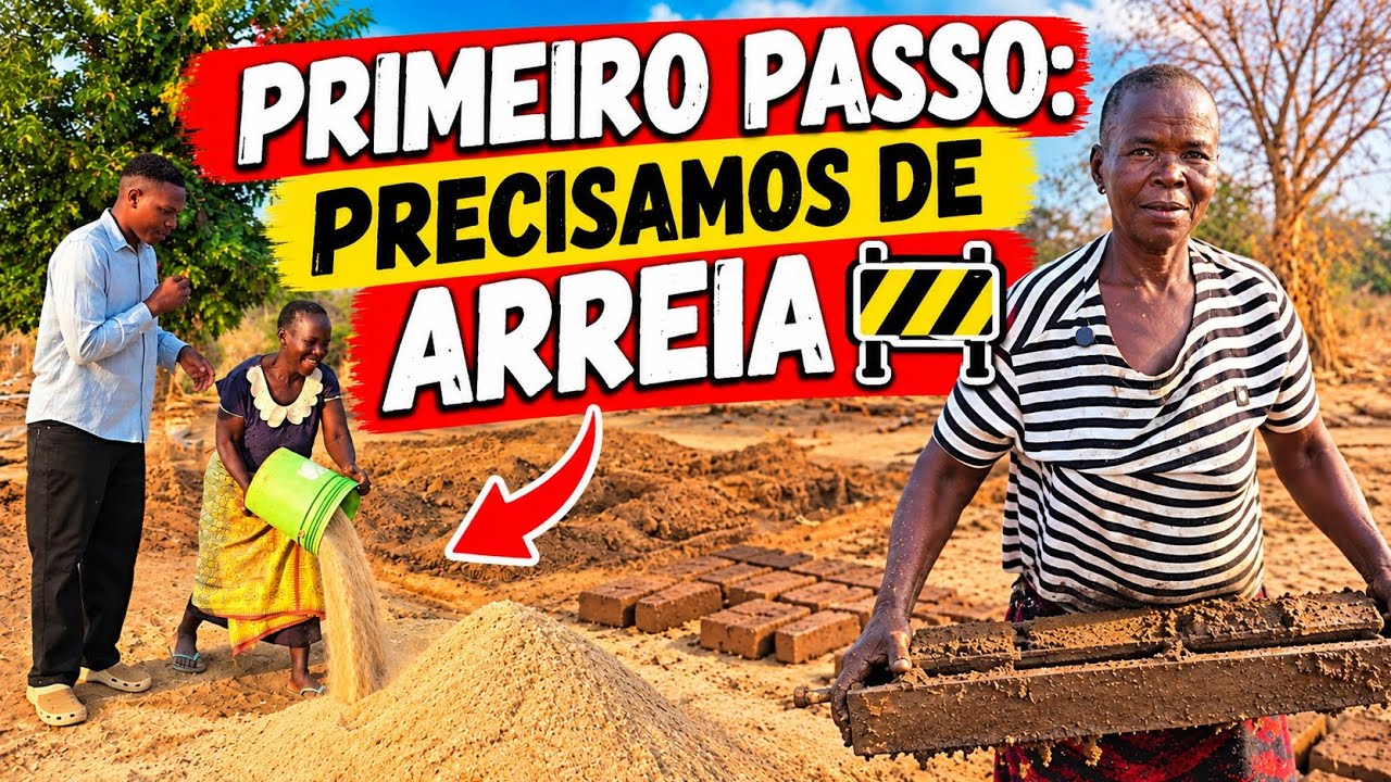 CONSTRUÇÃO DA CASA DA TIA LÚCIA: Primeira necessidade (areia) 🚧