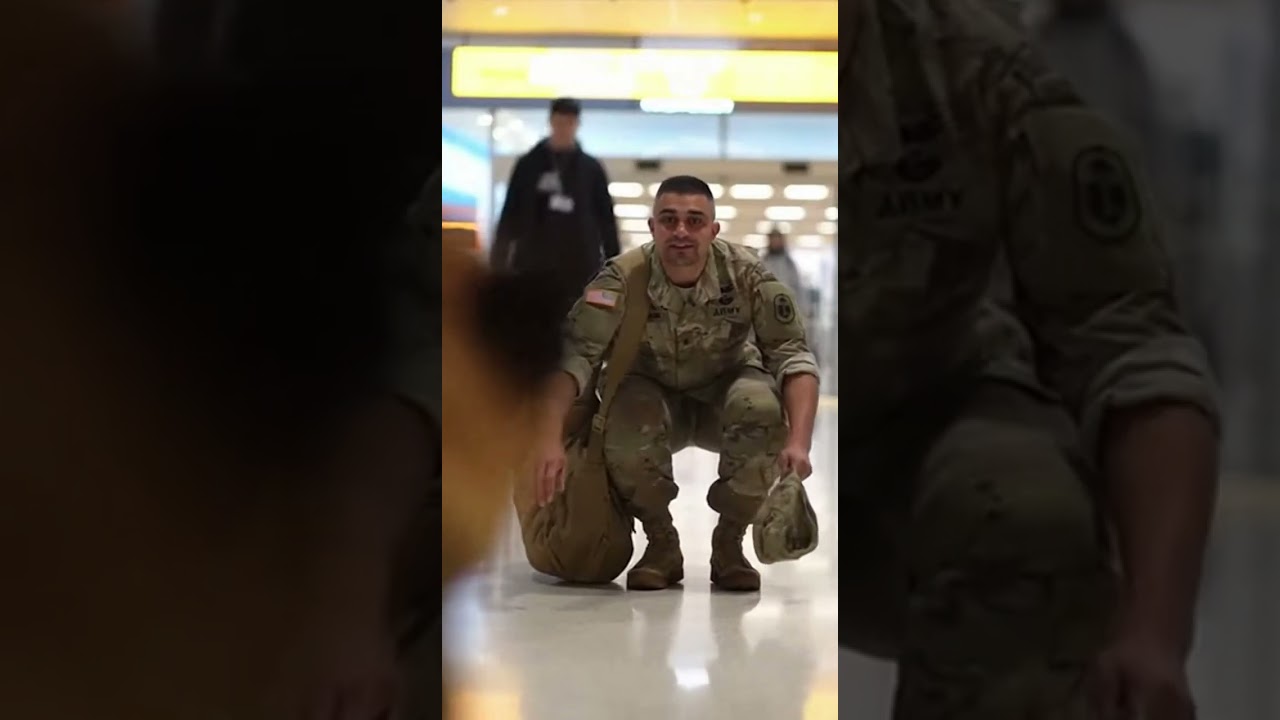 His dog was crying real tears waiting for him... 😭❤️