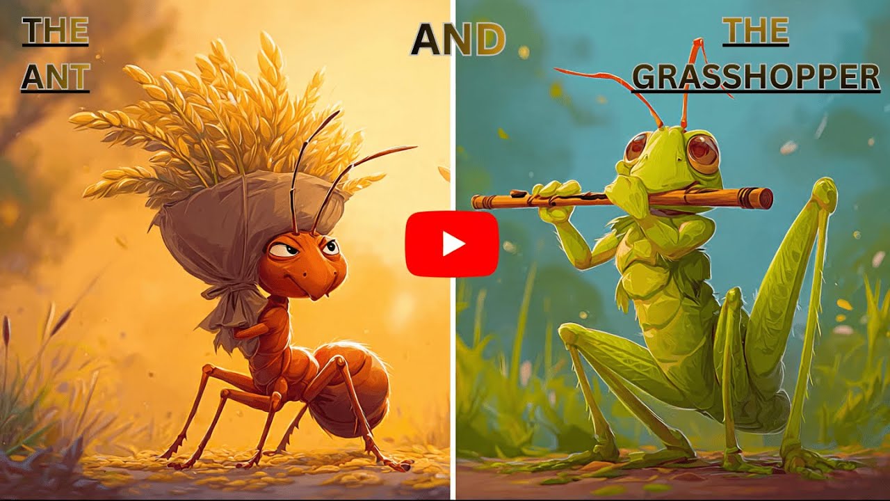 The Ant & The Grasshopper| चींटी और टिड्डा की कहानी | Value of Hard Work | Inspirational Moral Story