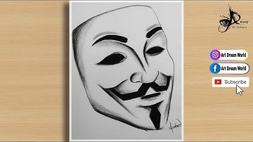 How to draw joker face drawing //step by step easy and simple drawing tutorial || hacker drawing