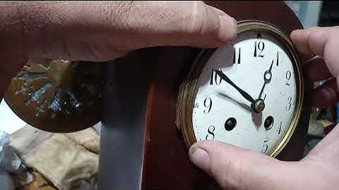 How to set the beat in a French clock made by Japy Frere 1867-1880 or clock w round movement part 2