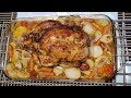 Pule me patate ne furre me shije te mrekullueshme - Oven roasted whole chicken and veggies