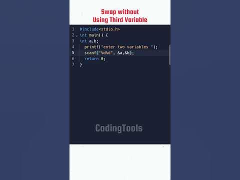 Swap Two Variables Without Using Third Variable | C Programming ...