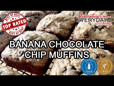 Chocolate Chip Banana Bars/Muffins - Adventures In Everyday Cooking