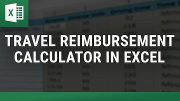 Travel Reimbursement Calculator in Excel