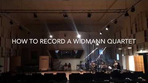 How to record a Widmann quartet (Signum Quartet)