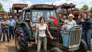 They laughed when SHE bought a tractor with NO ENGINE — What she put inside changed everything.