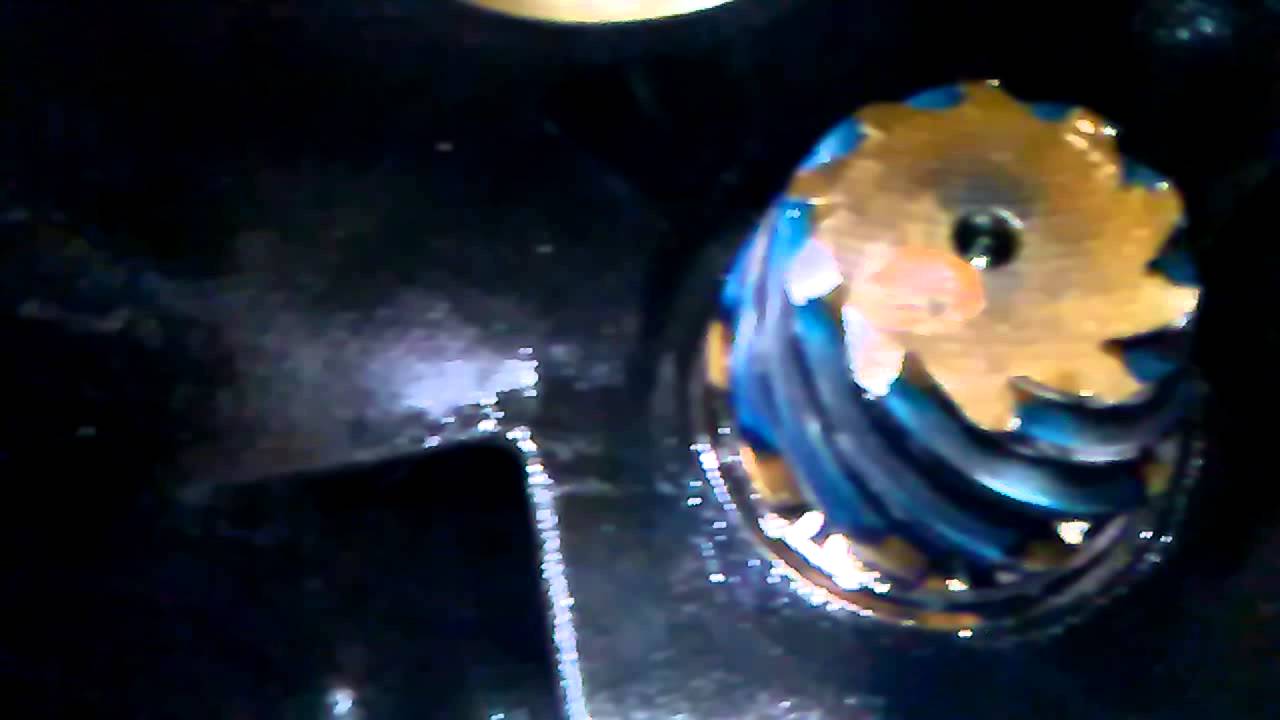 pinion gear after contact pattern test - YouTube