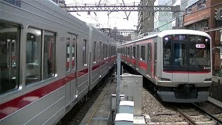 東武20000系21807F&21813F&東急5000系5119F 中目黒駅にて