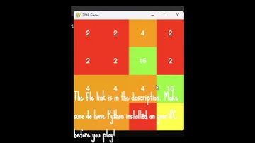 Revealing my School Project: 2048 Game in Python!!! #python #2048